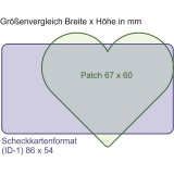 Herz in Rot mit ihren Datum