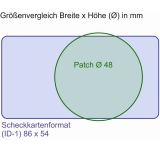 Patch beidseitig bestickt mit Ihren Initialen